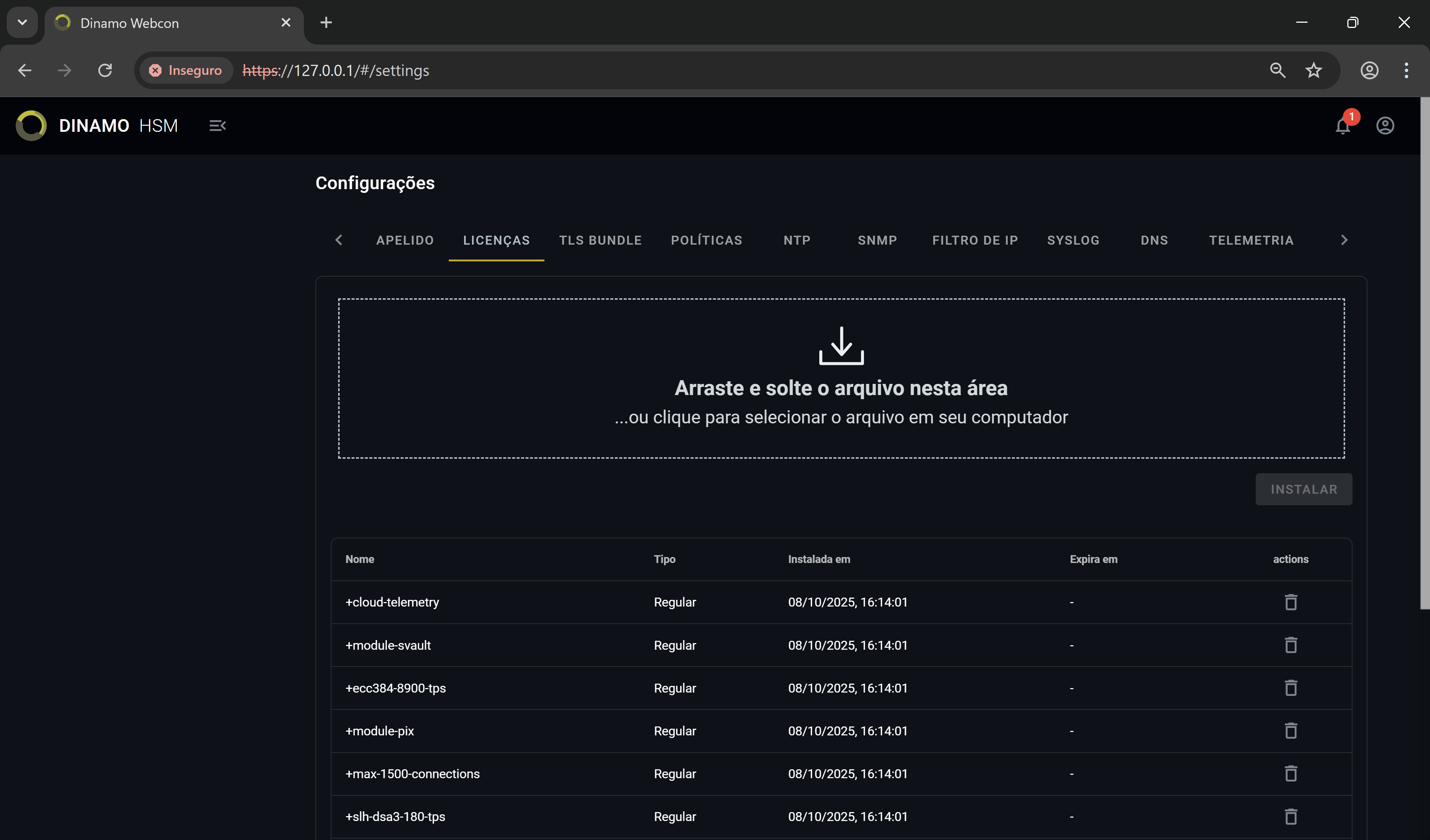 Console List Lic